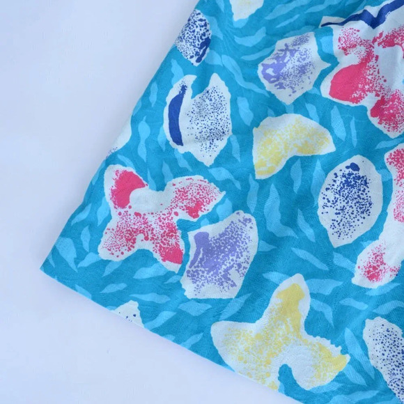 Vintage UMI Collections by Anne Crimmins  Teal Blouse & Midi Skirt Set Size 4 - Picture 12 of 15